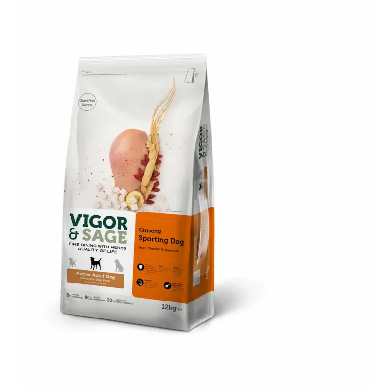 V&S - SPORTING - GINSENG - REGULAR ADULT DOG - 12kg